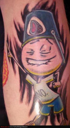 cartoon tattoos sleeves