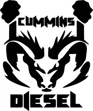 Cummins Diesel Ram Dodge Logo Vinyl Decal Sticker