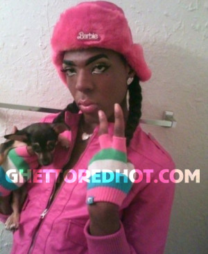 Hello ghetto barbie… my what large hands you have