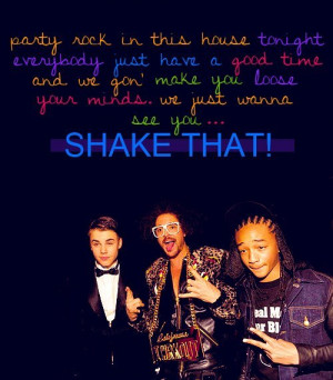 ... smith, justin bieber, lmfao, party, party rock anthem, quotes, text