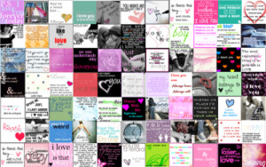Love Quotes Tiles Facebook Timline Cover Background