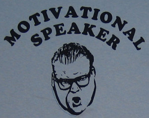 Man inspired by motivational speakers becomes a motivational speaker