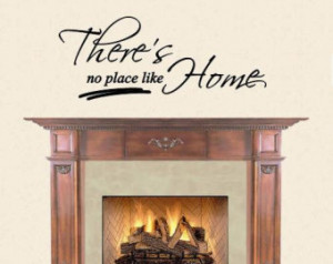 Theres No Place Like Home Decal Wall Sticker Art Vinyl Decor Quote
