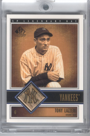 Tony Lazzeri HOF Bat Picture