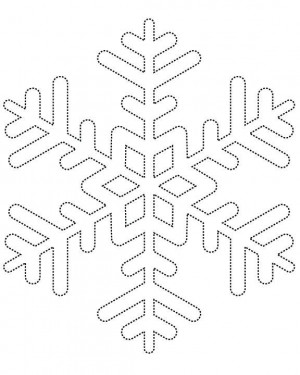 Home > Snowflake Templates > Dotted Line Snowflake