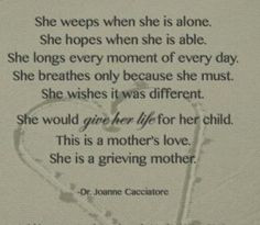 Grieving mother.....