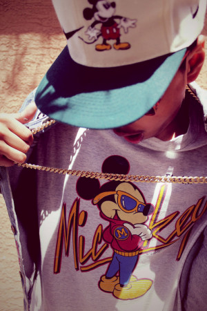 swag hip hop dope fresh dude Gangster swagger mickey mikey mouse