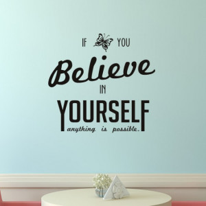 Home / Believe Wall Sticker Quote Wall Art