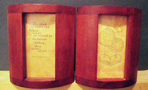 Hallmark Maya Angelou Life Mosaic Series Bookends Red Mahogany 2001 ...