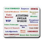 Auditor - Auditing Swear Words Funny Mousepad