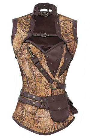 Steampunk sky pirate gearprintInner Steampunk, Steampunk Corsets ...