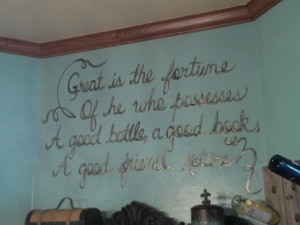 Hand painted quote