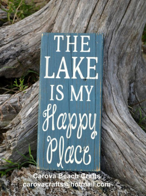 Lake Sign Lake House Decor Lake House Sign by CarovaBeachCrafts FB ...