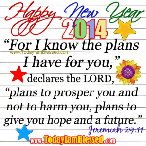 New Year Bible Verse Greetings Card