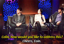 ... colin morgan Eoin Macken mygifs:people bless this entire interview