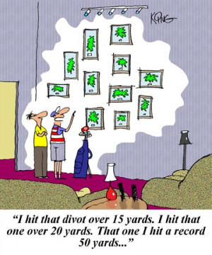 Golf Cartoon: Golf Trophies - Jerry King