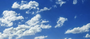 Bright sky with clouds Facebook cover