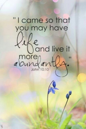 Abundant life