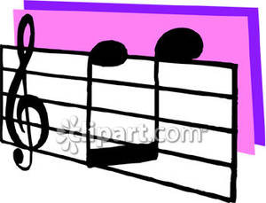 Two_Black_and_White_Music_Notes_On_Sheet_Music_Royalty_Free_Clipart ...