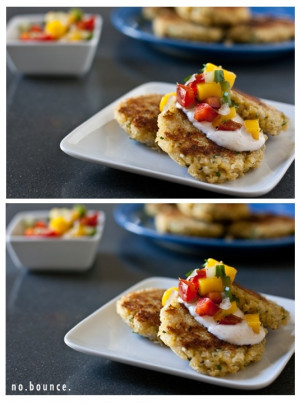 coconut quinoa patties with mango salsa: Coconut Quinoa, Yogurt Sauces ...