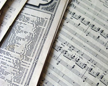 Destash 10 Sheets Choral Music Shee t Music Grab Bag / Scrapbooking ...