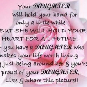Daughters.. & she is 39 & proud to hold my hand XOXO