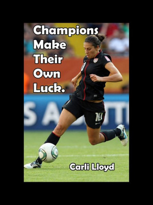 Soccer Poster Carli Lloyd Soccer Champion by ArleyArtEmporium, $11.99