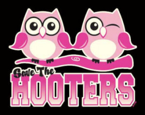 Save the Hooters Shirt - 12814 - Breast Cancer Awareness Shirt - Owls