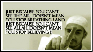 Quote: Just because you can't see the air...