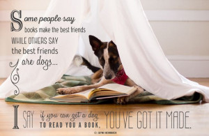 Dogs and books are everyone's BFFs.(Photo: Jaymi Heimbuch )