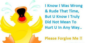 ... But U Know I Truly Did Not Mean To Hurt U In Any Way - Apology Quote