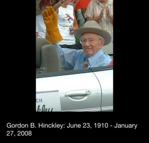 President Gordon B. Hinckley - A Great Man- Full of Wisdom, Love ...