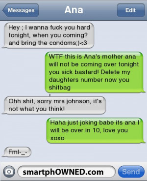 fml, funny, haha, message, smartphowned - inspiring picture on Favim ...