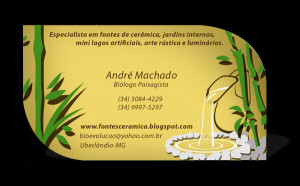 André Machado - Paisagista - Um cartão de visita bem diferente.