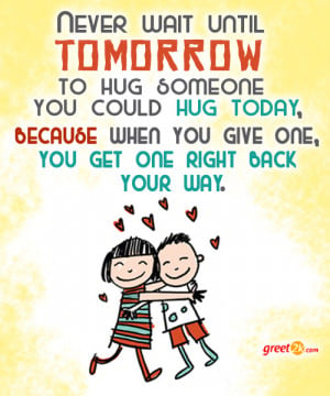 quotes about friendship and hugs