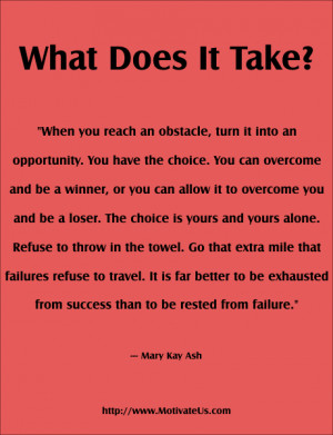 What Does It Take To Be Successful