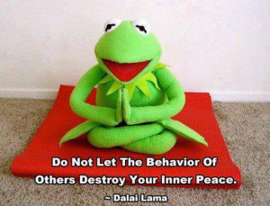 short message from Kermit the Frog and the Dalai Lama