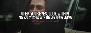 Bob Marley Open Your Eyes Quote Picture