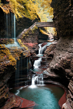 ... new york waterfall USA NY waterfalls watkins glen upstate new york