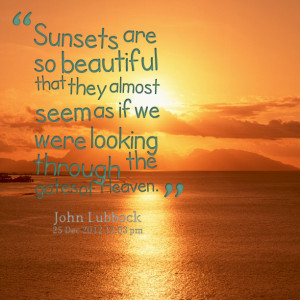 beautiful sunsets quotes