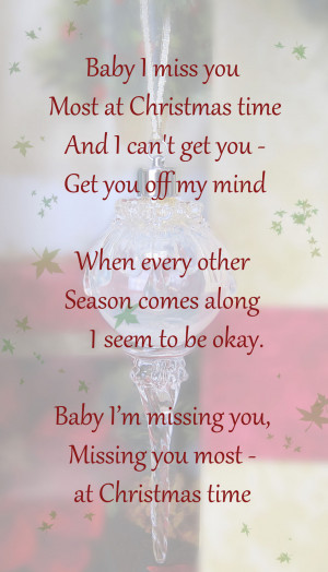 ... Missing You At Christmas Memorial and Quotations, Poems & Verses