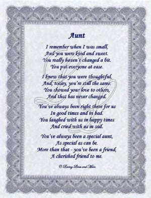 ... you aunt until we meet again I love you r.i.p. my lovely dear aunt