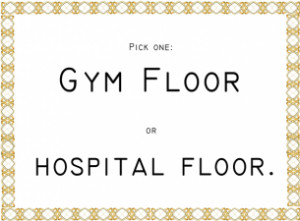 Gym Floor Funny Quotes
