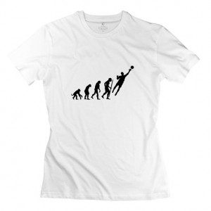 YWT Evolution Goalkeeper Soccer Women T Shirts Slim Fit Funny White