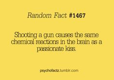 Shooting a gun causes the same chemical reaction in the brain as a ...