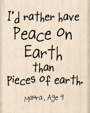 quotes about peace on earth | ... Quotes Collection - Christmas - Wood ...