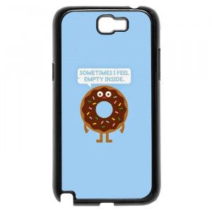 Funny Donut Hungry Quotes Galaxy Note 2 Case