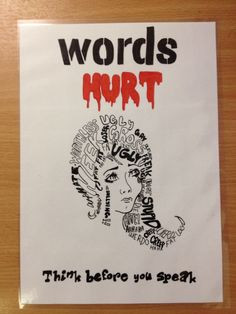 Anti bullying week poster designed by a kid at my school Amazing!!!!!