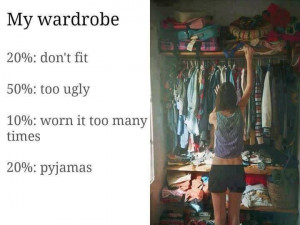 The truth about my wardrobe