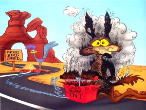 Maybe Wile E. Coyote needs a defocused tester …
